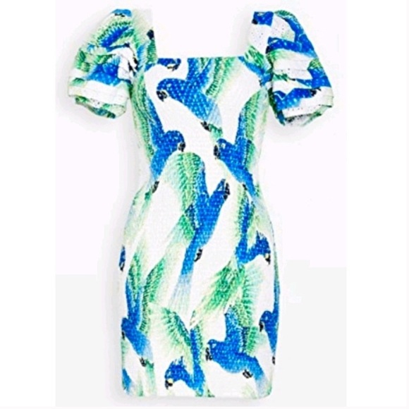 FARM Rio Tropical Parrot Smocked Dress - Picture 4 of 7